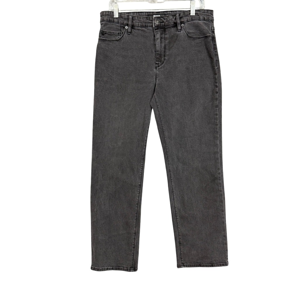 Hudson Jeans Womens 12 Charcoal Gray Straight Leg Denim Casual Stretch H0325-01